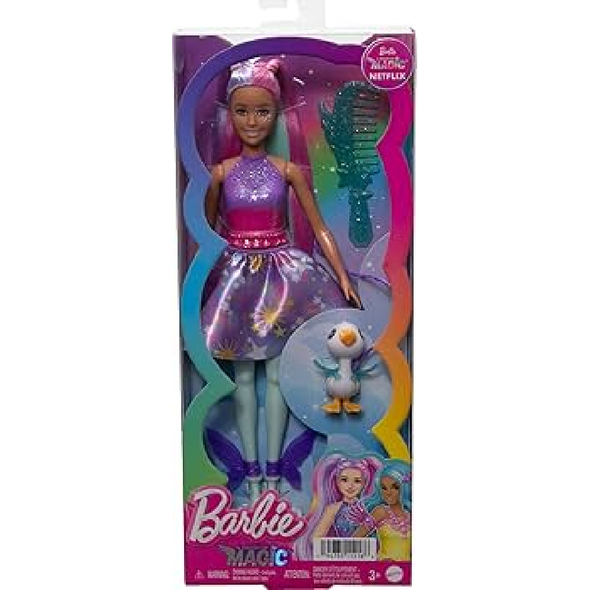 Barbie Magic Netflix Fashion Doll with Pet Bird | HLC34