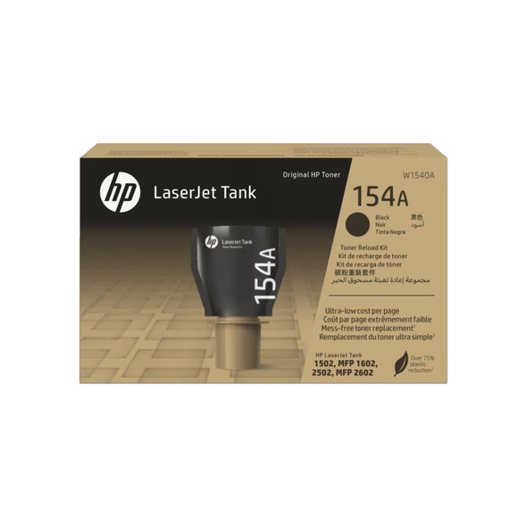HP 154A Black Original LaserJet Tank Toner Reload Kit | W1540A