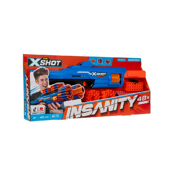 XShot Insanity Berzerko Dart Blaster – 48-Dart Capacity | 36610