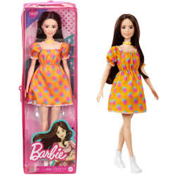 Barbie Fashion Doll in Orange Polka Dot Dress | GRB59