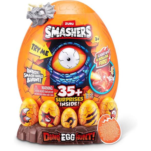 ZURU Smashers Dino Egg Hunt – 35+ Surprises | 74133