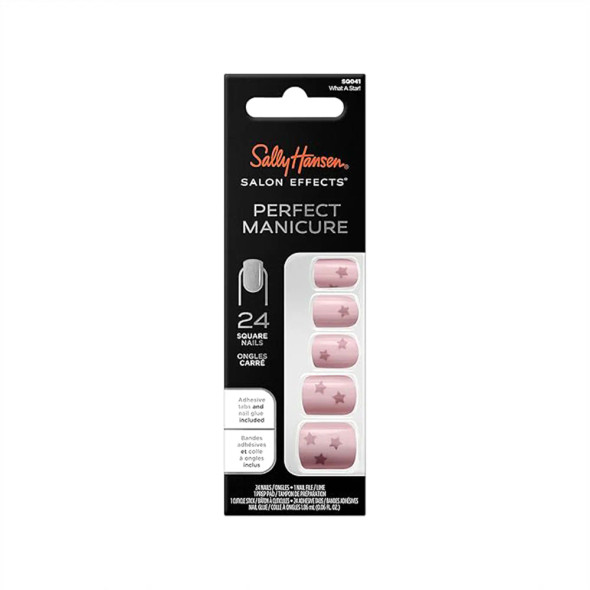 Sally Hansen Salon Effects Perfect Fake Nails Kit - Square What a Star | 283786