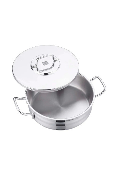 Korkmaz Astra2 Stainless Steel Low Casserole 24 cm | A2034