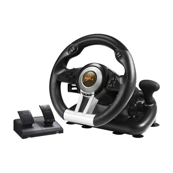 PXN V3 Pro 180° Steering Wheel with Pedals & Vibration Feedback - Black | V3 Pro