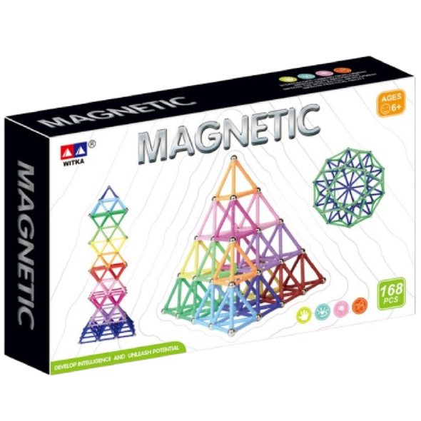 Magnetic Construction Sticks & Balls STEM Set (168 Pcs) | 16807