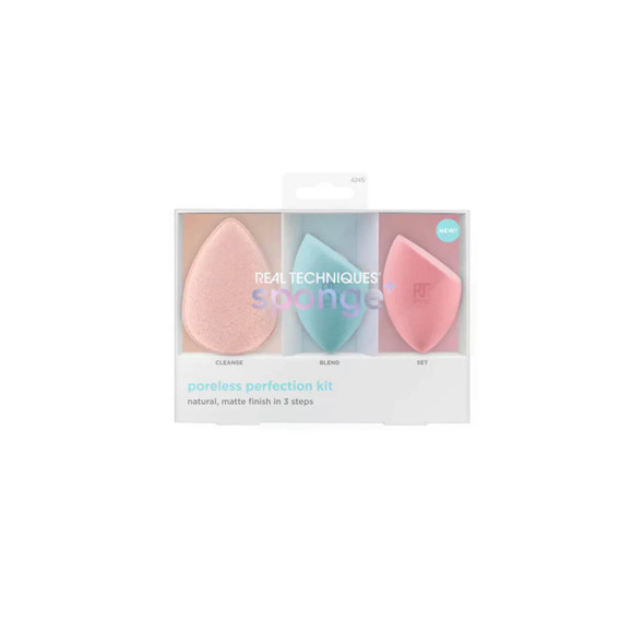 Real Techniques Pro-Matte Poreless Perfecting Kit (3-Piece Set) | 266218