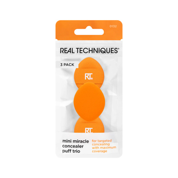 Real Techniques Mini Miracle Concealer Puff Pack (3-Piece Set) | 278189