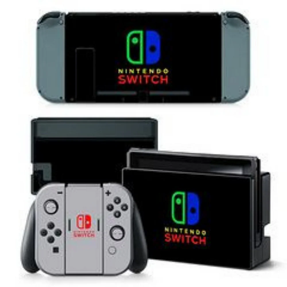 Nintendo Switch Skins & Stickers - Neon Logo Edition