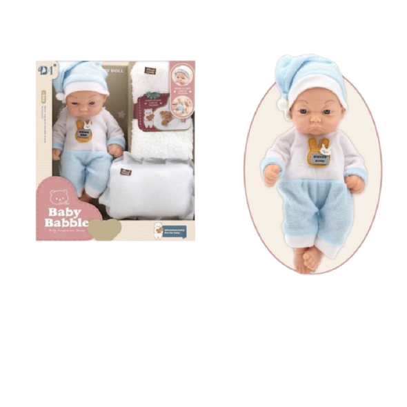 Baby Babble Doll Playset – Blue Outfit | BM3309-2