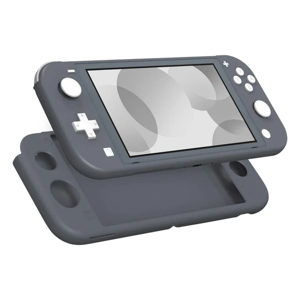 Protective Silicone Cover with Four Analog Grips for Nintendo Switch Lite - grey
