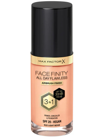 Max Factor New Vegan Facefinity Foundation - Light Beige N32 | 270569