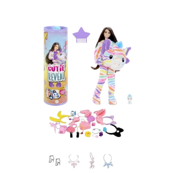 Cutie Reveal Doll with Unicorn Costume & Accessories | DK398
