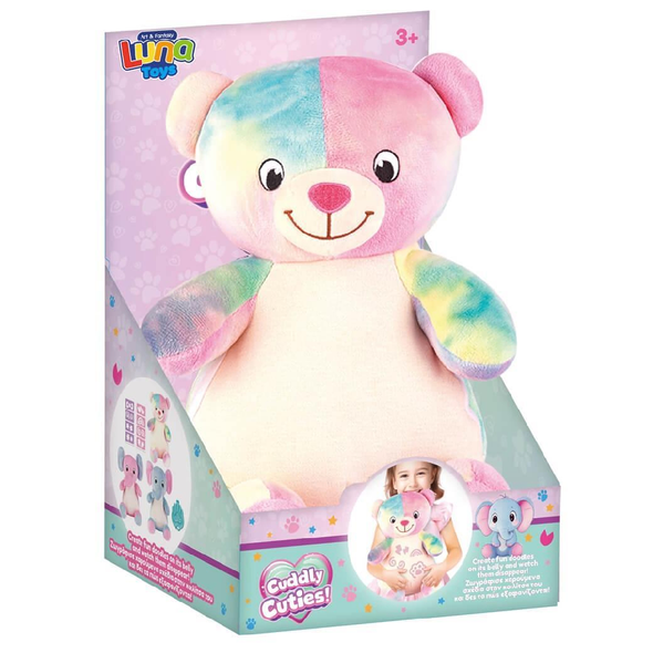 Plush Doodle Pet Bear with Stickers & Light Pen | DR5201