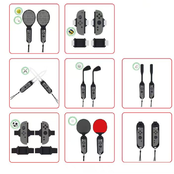 KJH 16 in 1 Sports Kit Accessories For Nintendo Switch 2