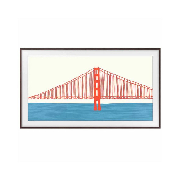 Samsung 75" Customizable Bezel for The Frame TV - Brown | VG-SCFA75BWBRU