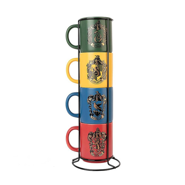Erik Harry Potter Hogwarts Houses Ceramic Coffee Mugs Set of 4 300ml