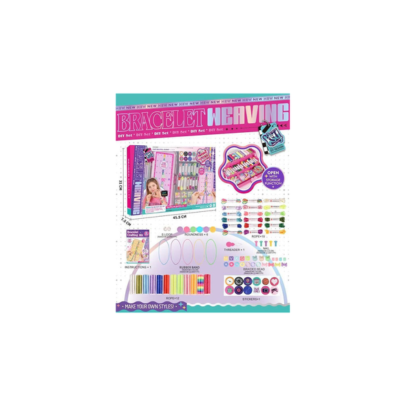 Bracelet Weaving DIY Craft Set – Storage Case Included | KSY967