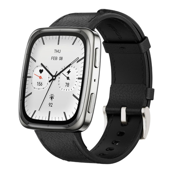 Amazfit Active 2 Premium Version Square Black Leather