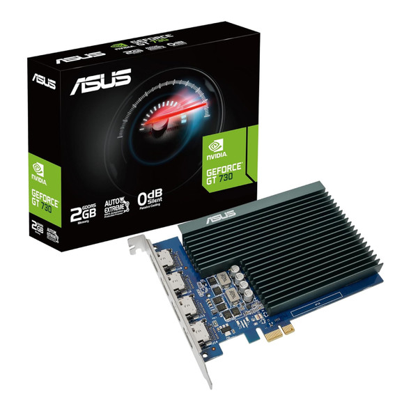 ASUS GeForce® GT 730 with 4 HDMI ports and passive cooling | 90YV0H20-M0NA00