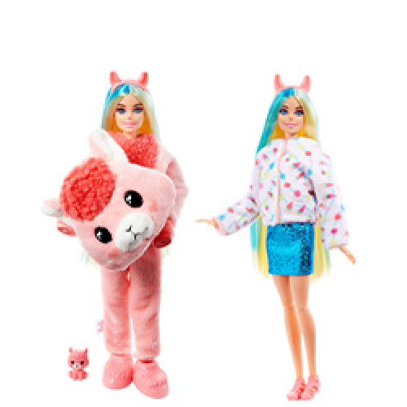 Dress-Up Fashion Girl Doll with Unicorn Plush Costume | T691-2