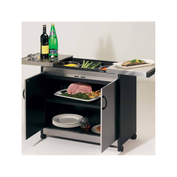 Hostess Connoisseur Trolley Full Doors Stainless Steel | HL6232BS