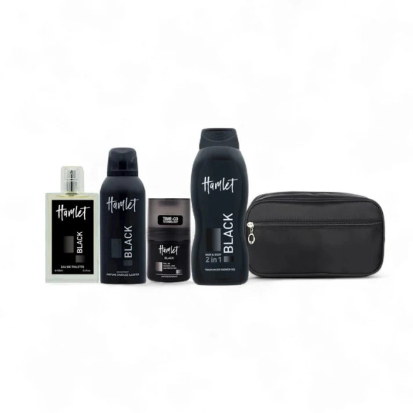 Hamlet Black Perfume & Deodorant Pouch - 4 Items | 286851
