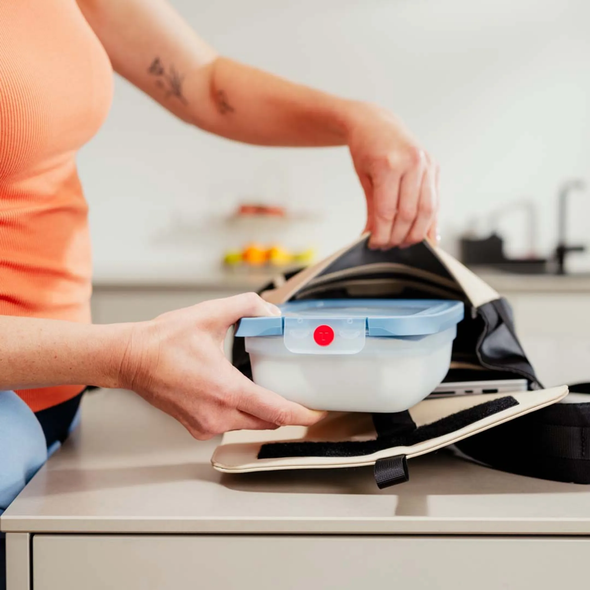 Tefal OneClick Rectangular Food Container 0.75L Aqua | N1210410