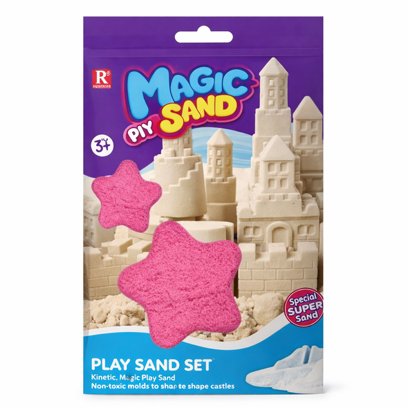 Magic Sand Play Set – Pink DIY Kinetic Sand Toy for Kids | 669B-7