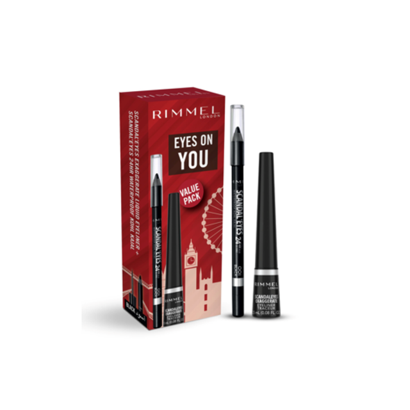 Rimmel Exaggerate Liquid Eyeliner + ScandalEyes Waterproof Kohl Free Kit | 285741