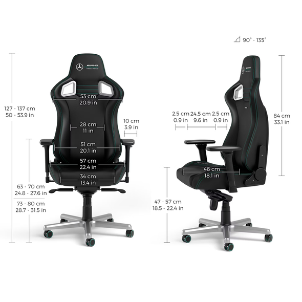 Noblechairs EPIC Mercedes-Benz AMG Petronas Formula One Team Edition | NBL-EPC-PU-MPF