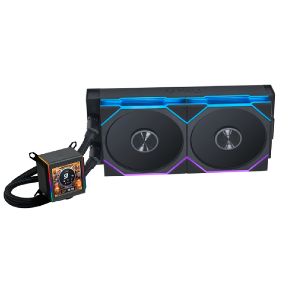 Lian Li Galahad II LCD 280 With TL 140 Wireless Fans - Black | G89.GA2ALCD28TLB.00