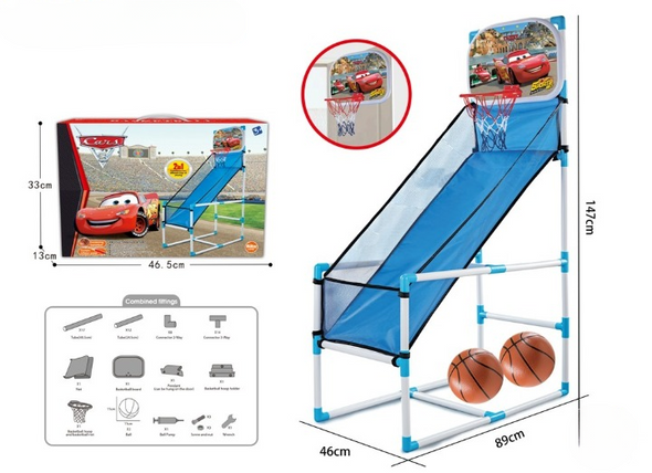 Kids 2-in-1 Basketball Arcade Shooting Game Set - Racing Car Theme | YD2288Q-8