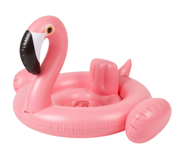 Inflatable Kids Swim Ring Flamingo Seat - Pink | 583-61