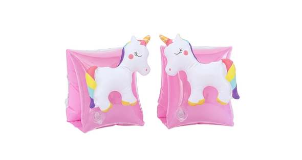 Inflatable Kids Arm Bands Unicorn Design - Pink | 584-1