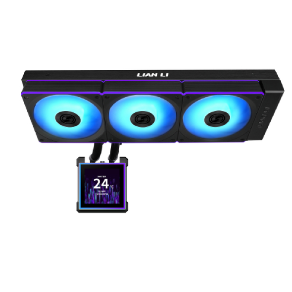 Lian Li HydroShift II LCD-S 360CL Liquid CPU Cooler - Black | G89.GHS2LCDS36CB.00