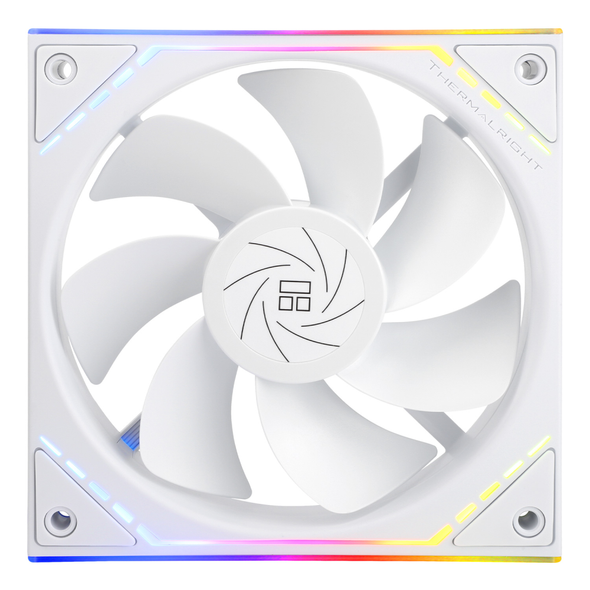 Thermalright 120mm Reverse ARGB Case Fan Infinity Mirror Design - White | TL-M12RW