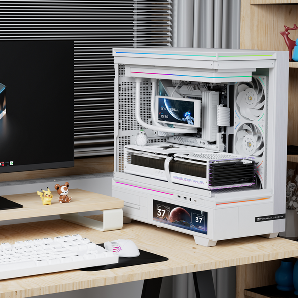 Thermalright 360mm Single-Frame PC Cooling Reverse Case Fans - White | TL-UB36RW