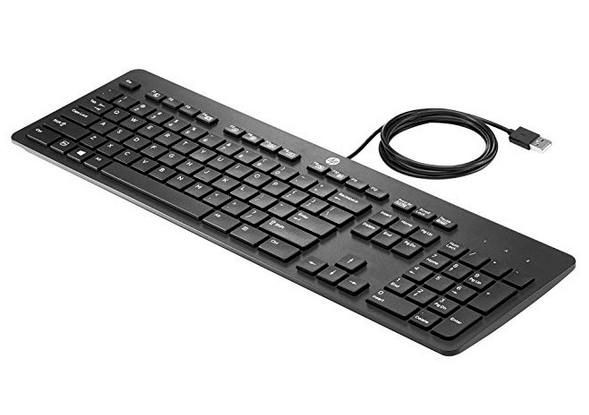HP Slim USB Wired Keyboard - Black | 803181-171