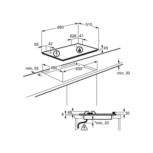 Electrolux Gas Hob 90cm | KGG9538K