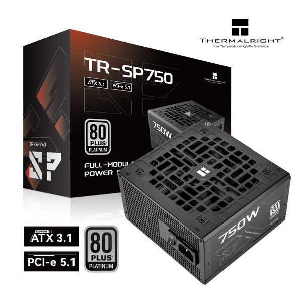 Thermalright 750W Platinum Fully modular Sleeved Cables ATX 3.1 Power Supply | TR-SP750