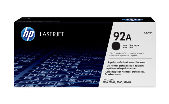 HP 92A Black Original LaserJet Toner Cartridge | C4092A