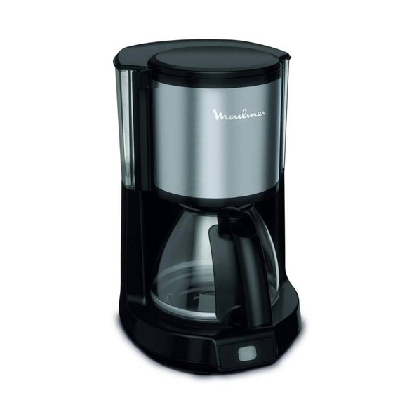 Moulinex Filter Coffee Maker Subito Black/Silver 10–15 Cups | FG370827