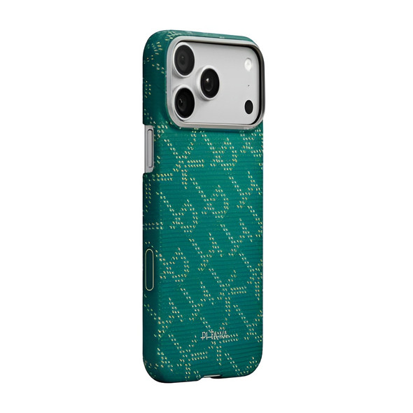 Pitaka iPhone 17 Pro Edge Case PTK Leaping - Gold Green | KI1701PTK