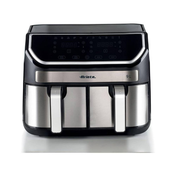 Ariete Dual Air Fryer 9L 2100W - Stainless Steel | 4625