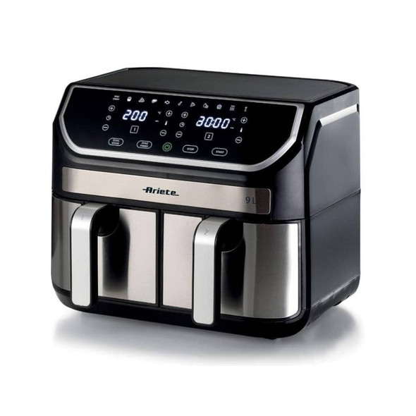Ariete Dual Air Fryer 9L 2100W - Stainless Steel | 4625