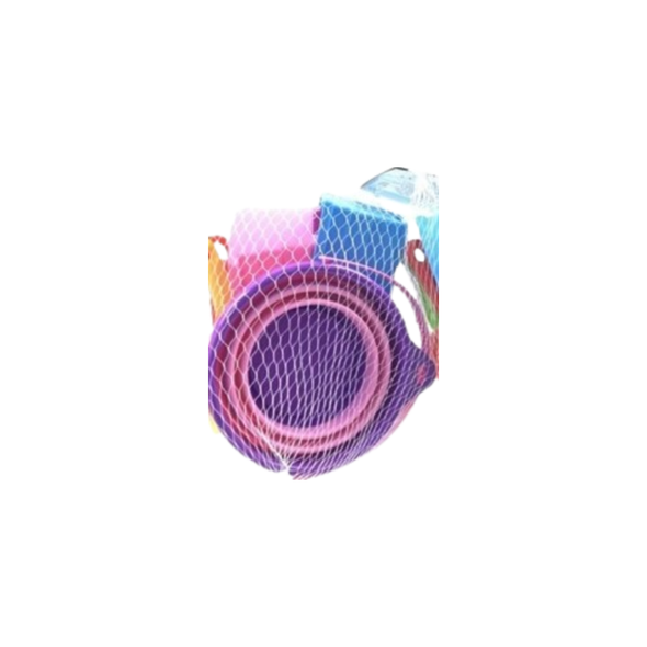 Silicone Folding Colander Set – 3PCS Purple Kitchen Strainer | 3602C