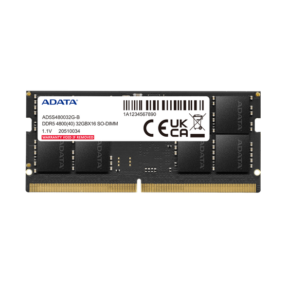 ADATA 32GB DDR5 4800MHz Laptop RAM | AD5S480032G-S