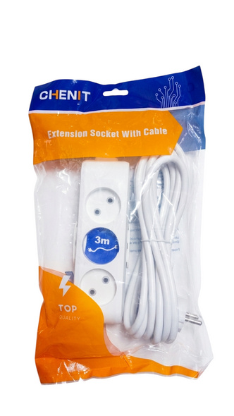 Shako 3 Ports Extension Socket with Cable 3M