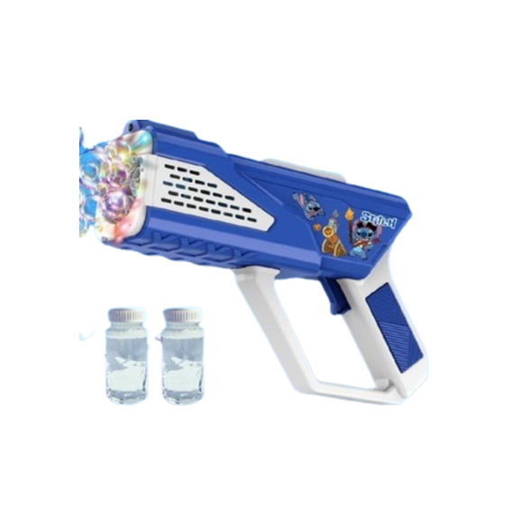 Kids Bubble Gun Toy Stitch Design Blue & White | PP277-6