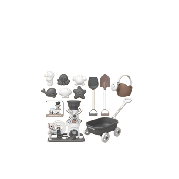 Kids Beach Sand Toys Set Wagon with Accessories 11PCS | MW219-12M